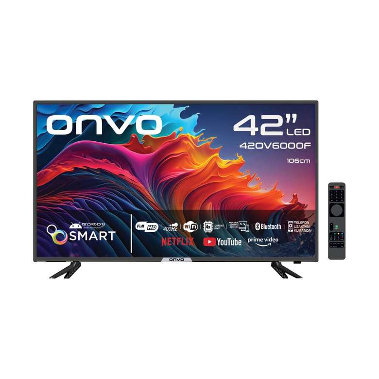 Onvo 420V6000F 42'' Full HD Android 13 Smart Led TV